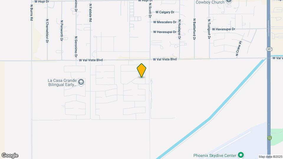 1027 W Avalon Canyon Dr Map and Location Details