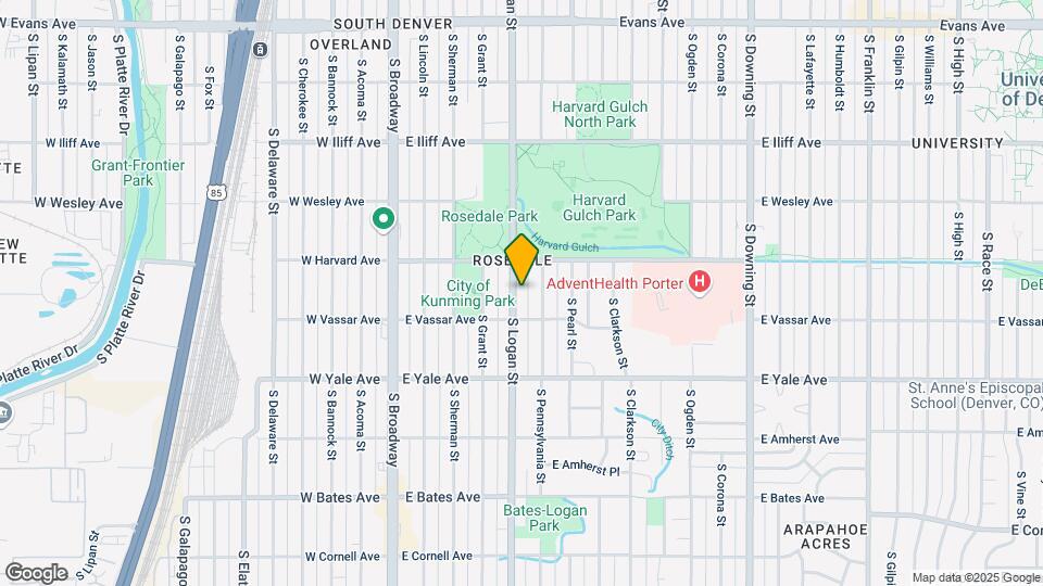 2552 S Logan St Mapa y Detalles de la Ubicación