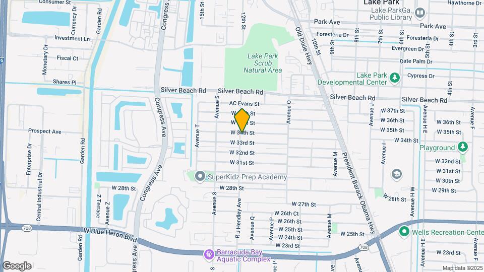 1497 W 34th St Map and Location Details