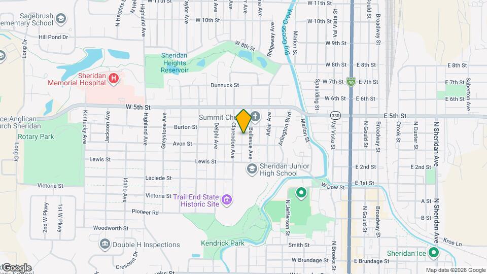 820 Bellevue Ave Map and Location Details