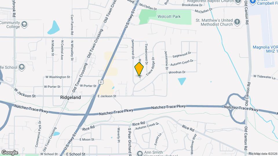 103 Ridgecrest Dr Map and Location Details