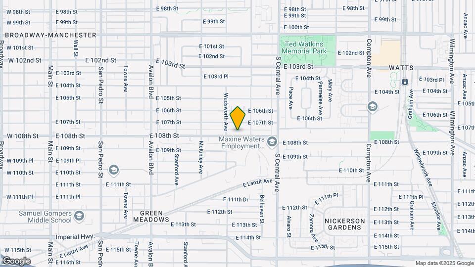 927-943 E 108th St Map and Location Details