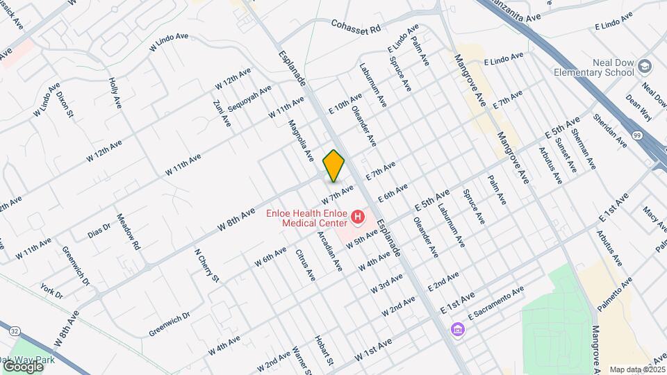 1708 Magnolia Ave Map and Location Details