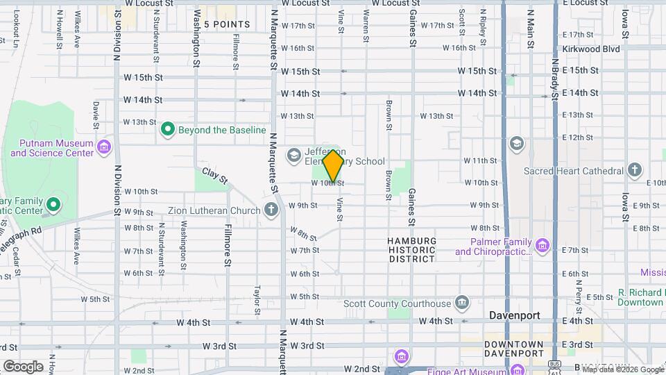 1009 W 10th St Map and Location Details