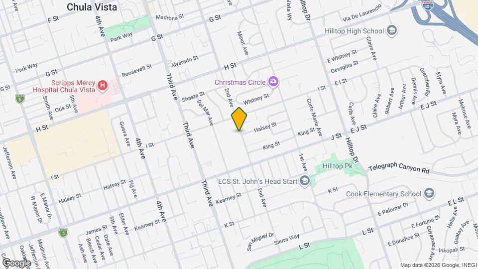 634 2nd Ave Map and Location Details