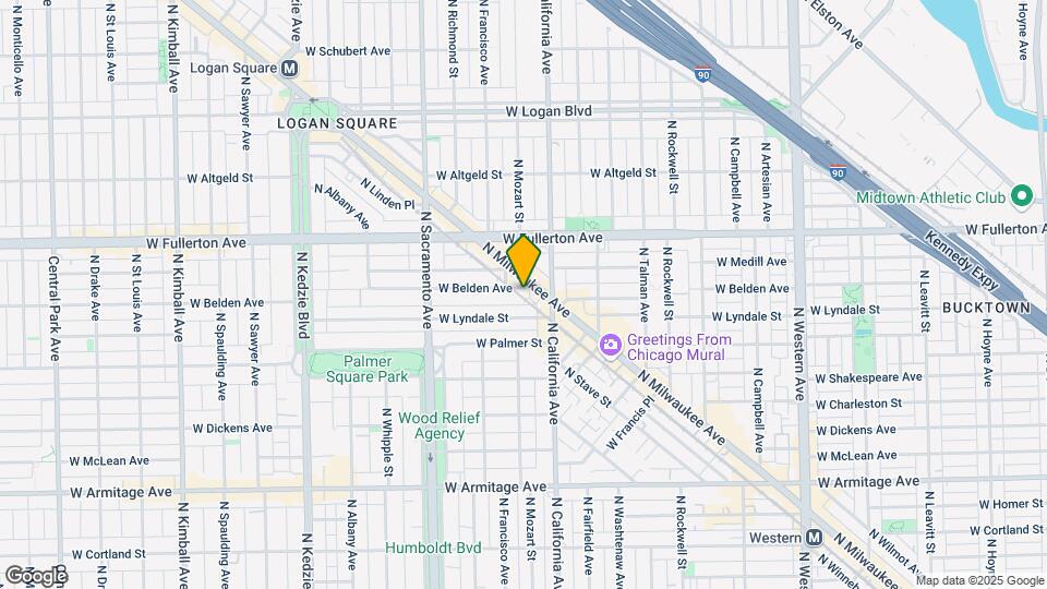 2827 W Belden Ave Map and Location Details