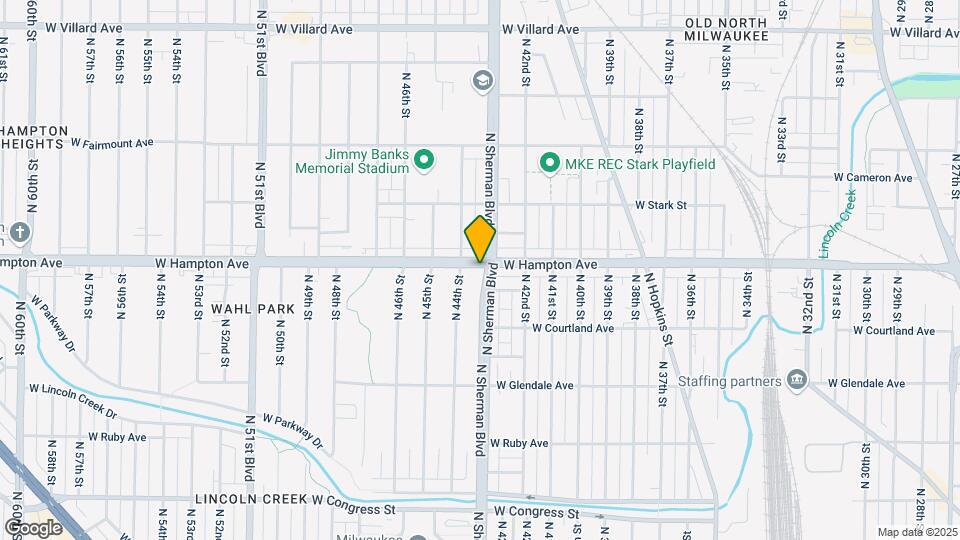 4787 N Sherman Blvd Mapa y Detalles de la Ubicación