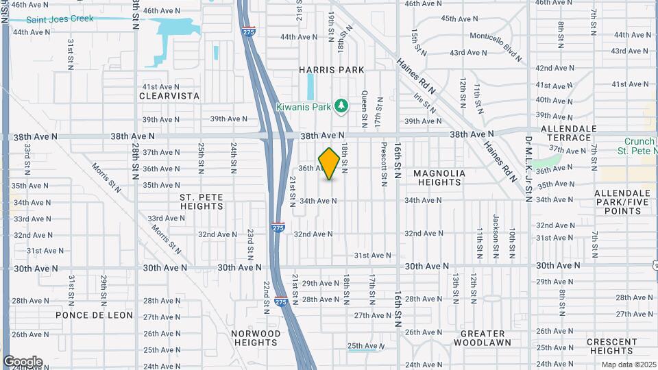 3448 19th St N Map and Location Details