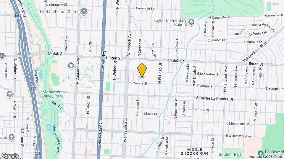 1011 N Corona St Map and Location Details