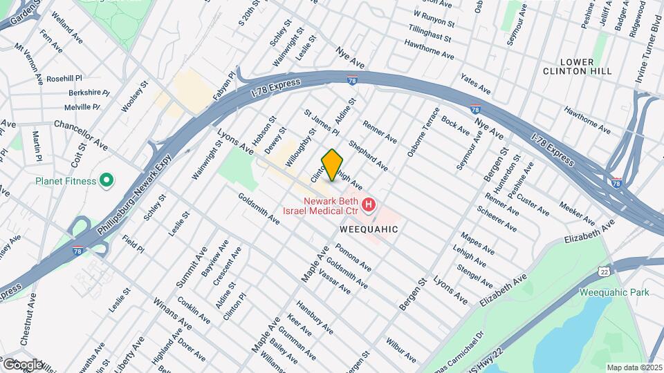 36 Irving Ave Map and Location Details