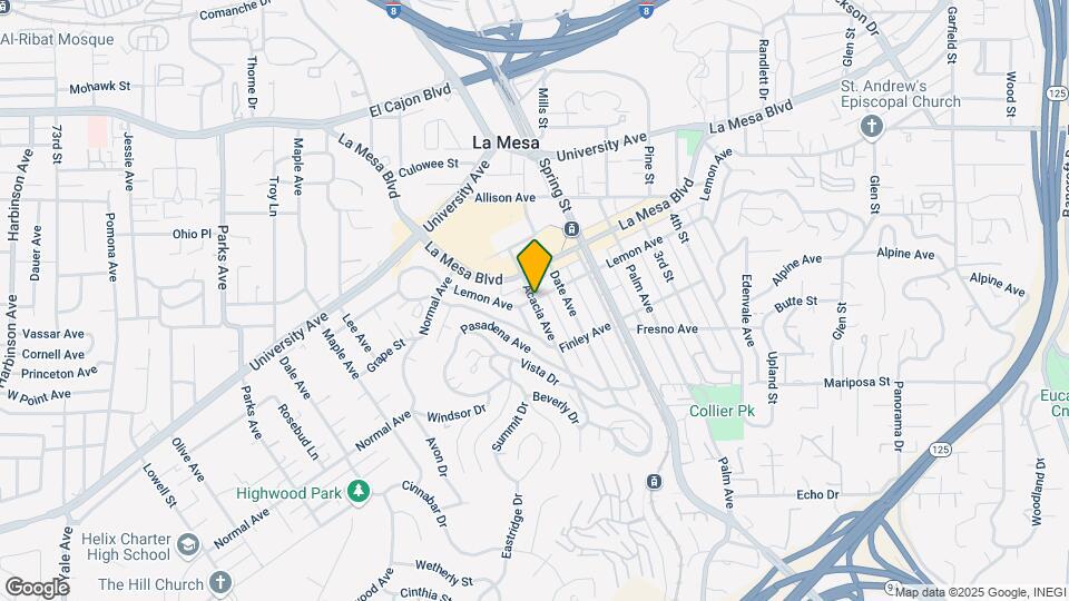 8542 Lemon Ave Map and Location Details