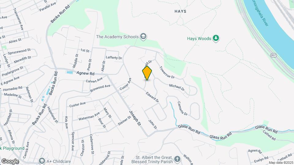 1122 Cloverfield Dr Map and Location Details