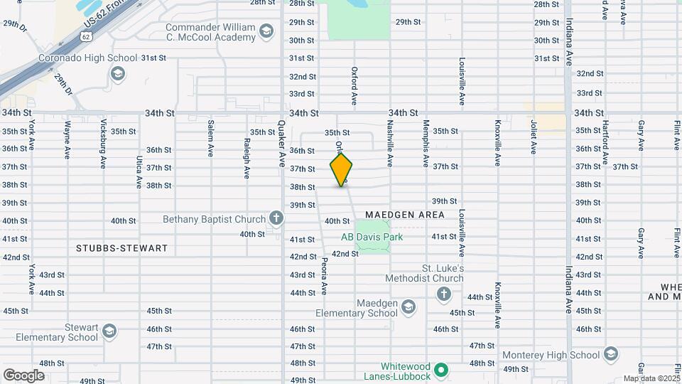4203 38th St Map and Location Details