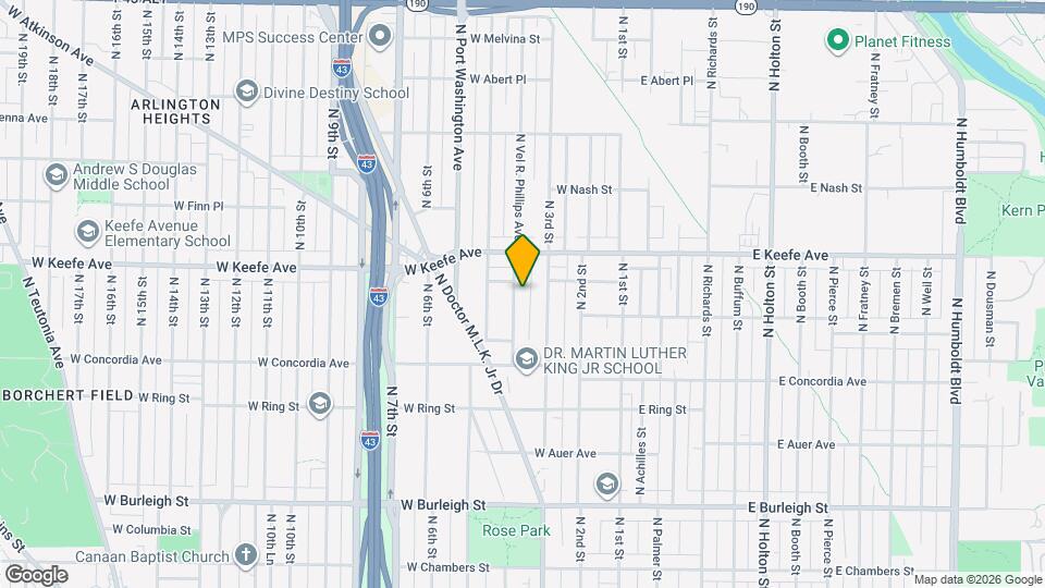 3422 N Vel R. Phillips Ave Map and Location Details