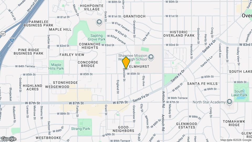 8441 Kessler St Map and Location Details