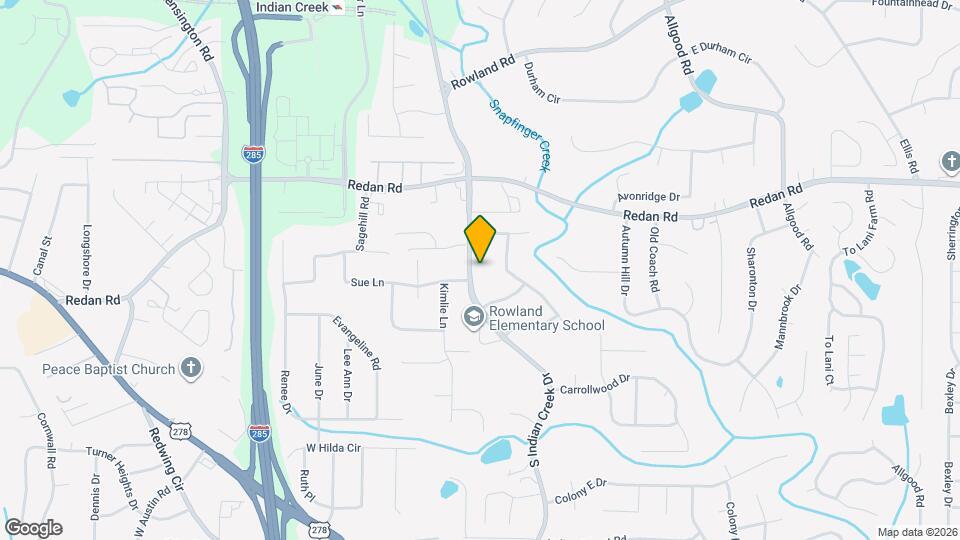 1242 S Indian Creek Dr Map and Location Details