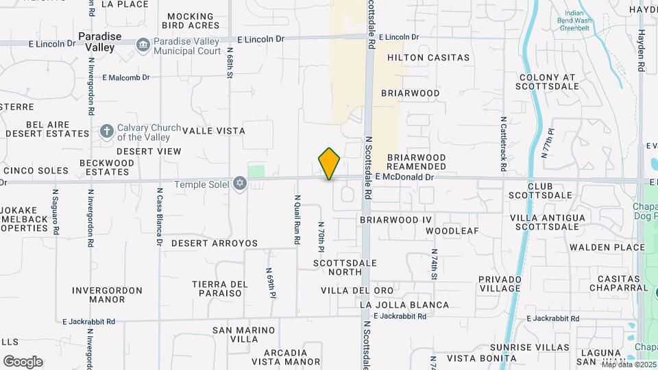 7039 E McDonald Dr Mapa y Detalles de la Ubicación