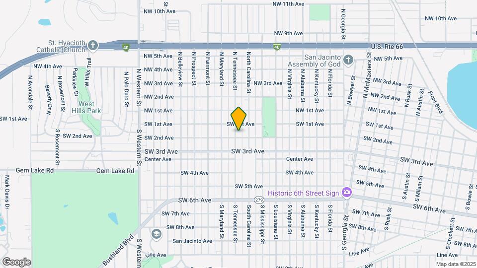 109 S Tennessee St Map and Location Details