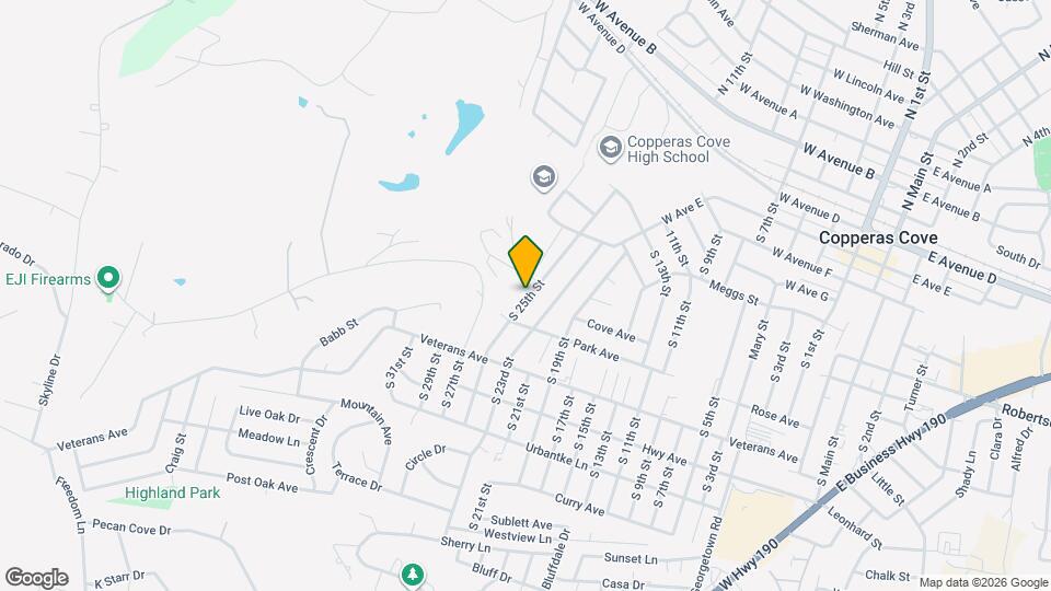 806 S 25th St Map and Location Details