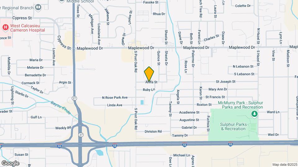 1525 Anita St Map and Location Details