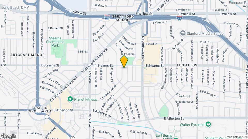 2168 Tulane Ave Map and Location Details