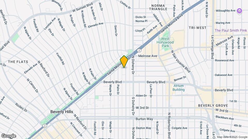 447 N Oakhurst Dr Map and Location Details
