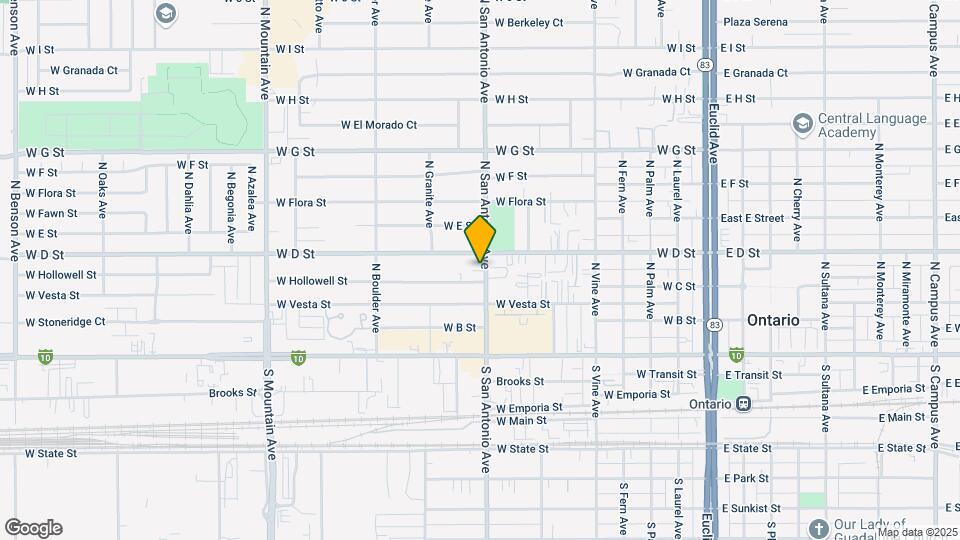 321 N San Antonio Ave Map and Location Details