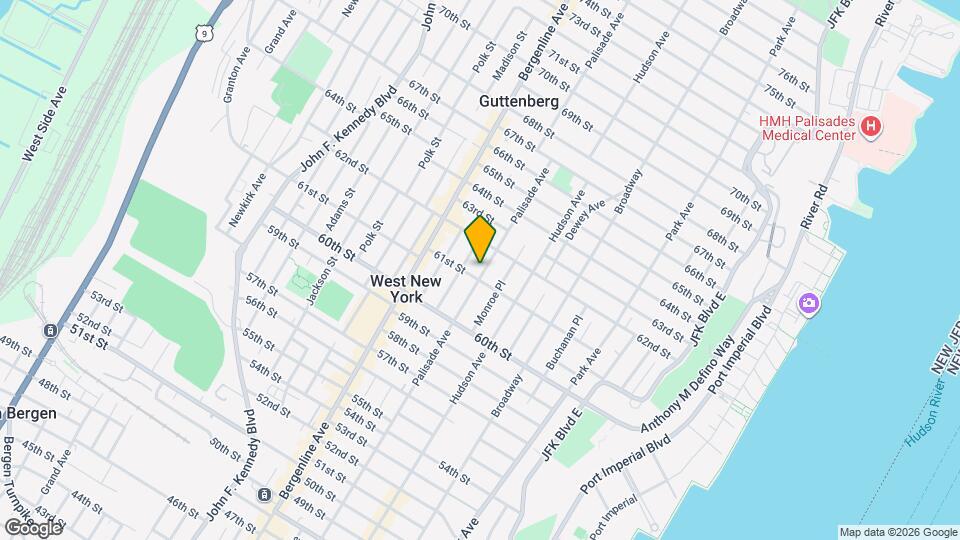 6107 Palisade Ave Map and Location Details