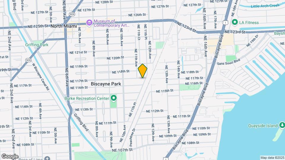 1116 NE 117th St Map and Location Details