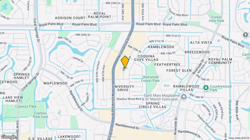 1731 NW 94th Ave Map and Location Details