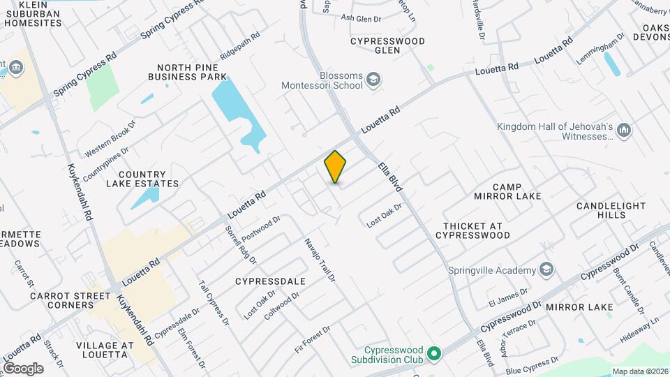 3660 Postwood Dr Map and Location Details