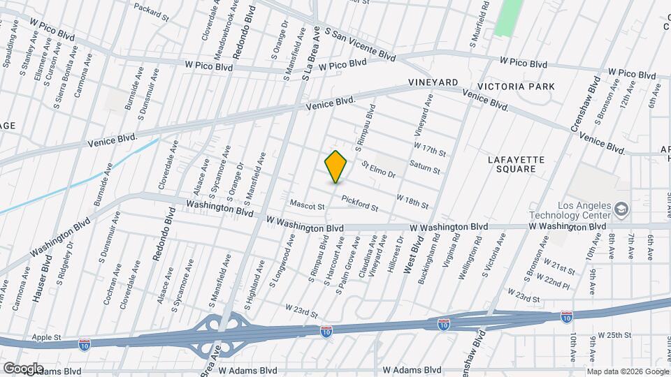 1828 S Rimpau Blvd Mapa y Detalles de la Ubicación