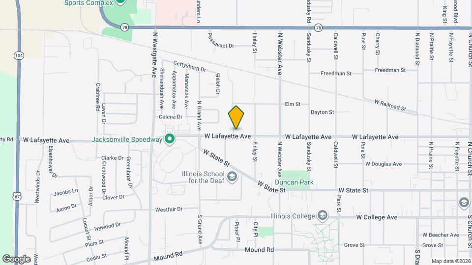 1426 W Lafayette Ave Map and Location Details