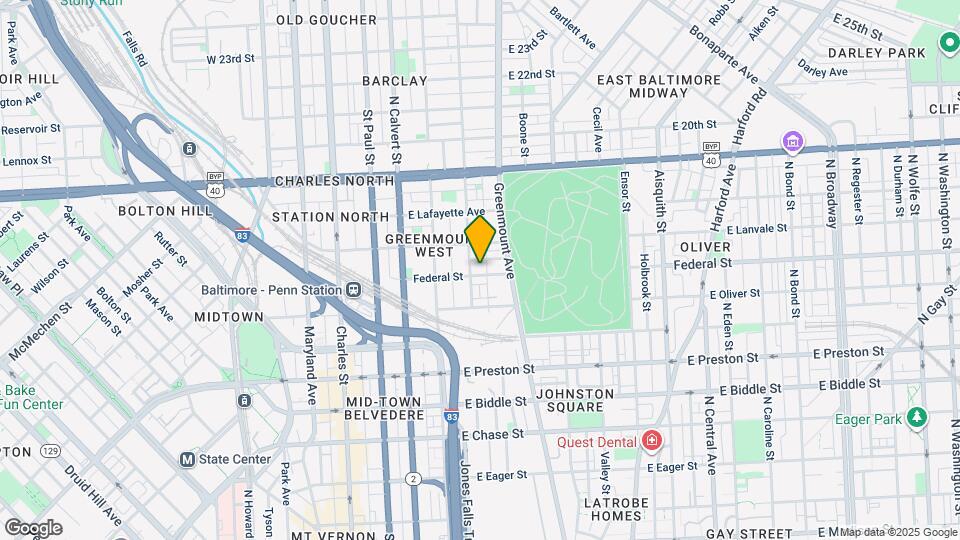 412 Federal St Map and Location Details