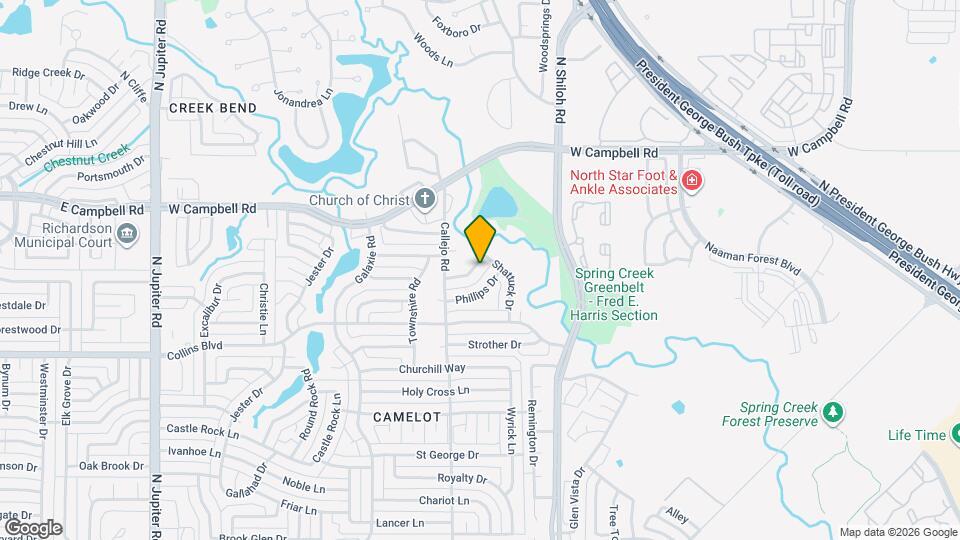 2610 Francisco Dr Map and Location Details