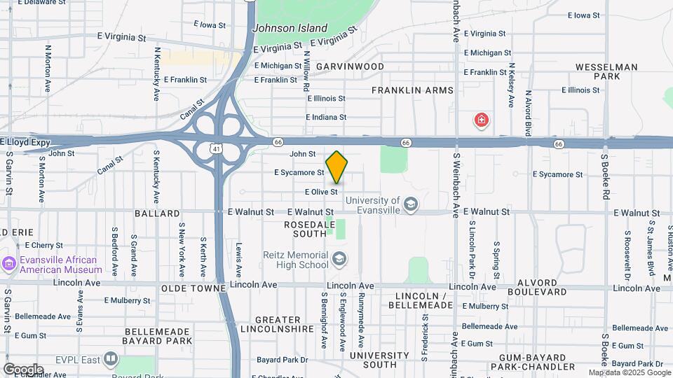 1508 E Olive St Map and Location Details