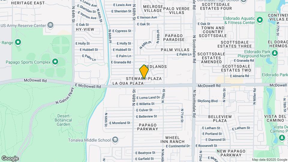 6850 E McDowell Rd Map and Location Details
