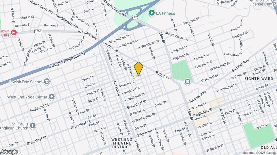 1717 Tremont St Map and Location Details