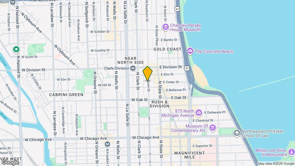 1122 N Dearborn St Mapa y Detalles de la Ubicación