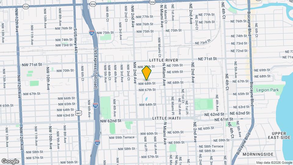 135 NW 68th St Map and Location Details