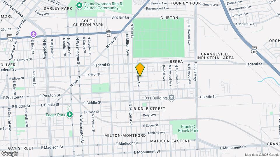 1403 N Luzerne Ave Mapa y Detalles de la Ubicación