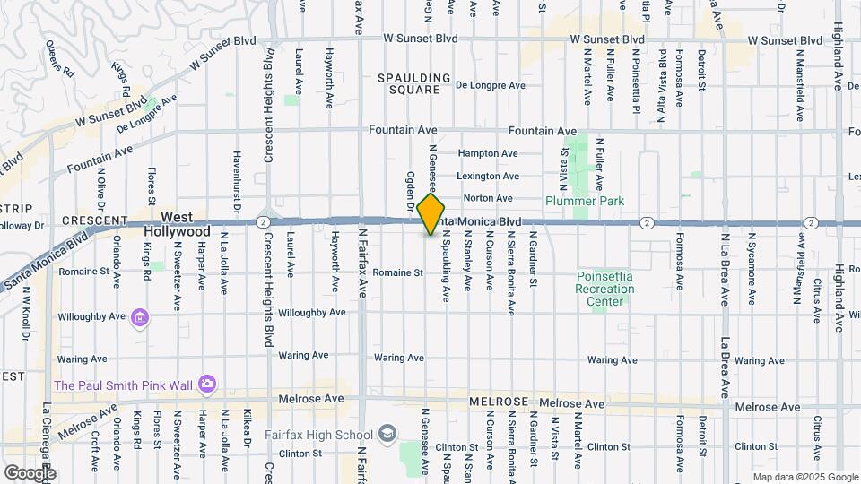 1040 S Genesee Ave Map and Location Details