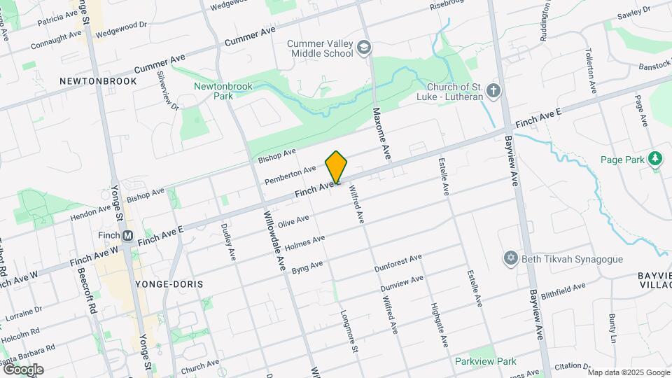 177 Finch Ave E Map and Location Details