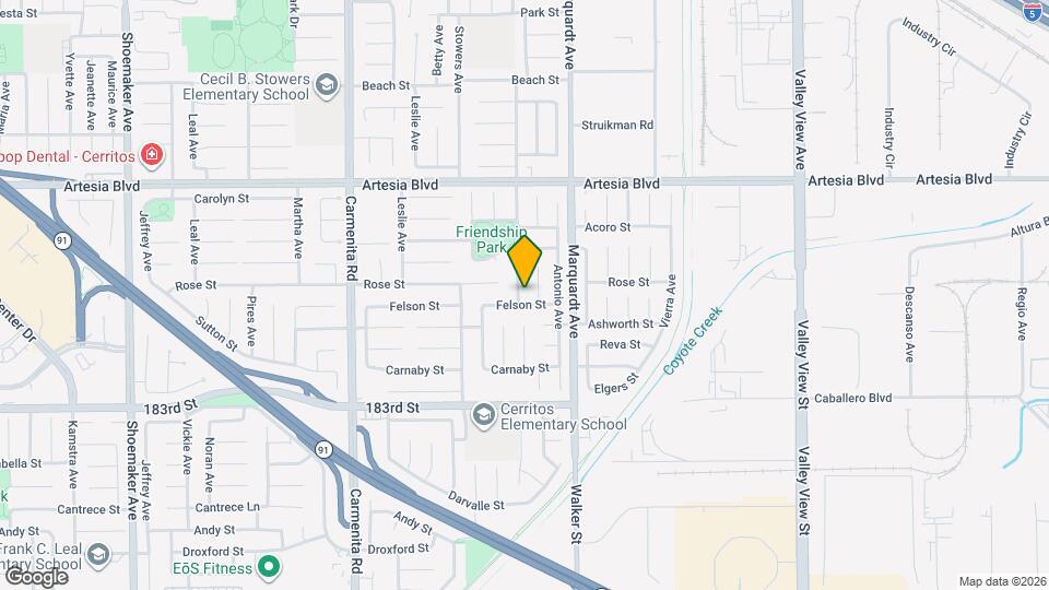17734 Gerritt Ave Mapa y Detalles de la Ubicación