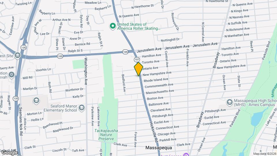 965 Hicksville Rd, Unit 965 Hicksville Rd Mapa y Detalles de la Ubicación