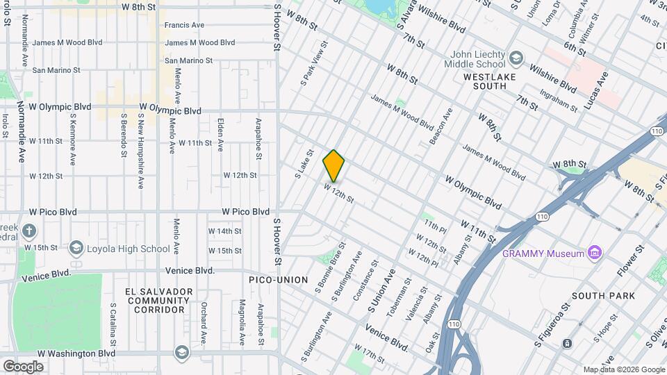 1153 S Westlake Ave Map and Location Details