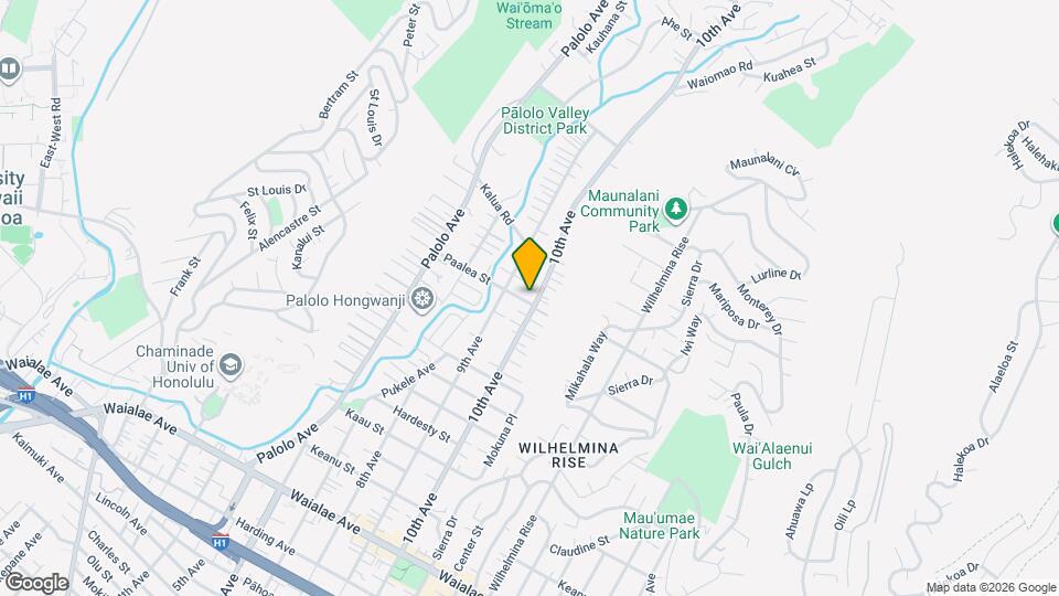 3486 Paalea St Map and Location Details