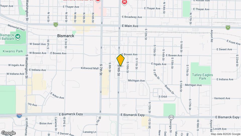 515 S 9th St Map and Location Details