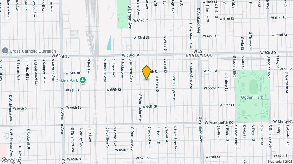 6434 S Wolcott Ave Map and Location Details