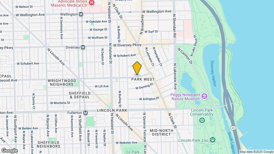 656 W Wrightwood Ave Map and Location Details